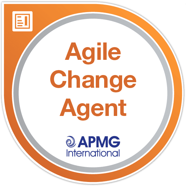 Agile Change Agent digital badge issued by APMG International